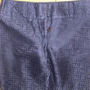 Black/brown fendi pants